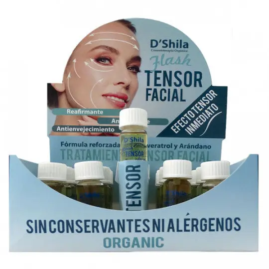D'Shila Flash Tensor Facial Inmediato Antioxidante Y Antienvejecimiento 12ml