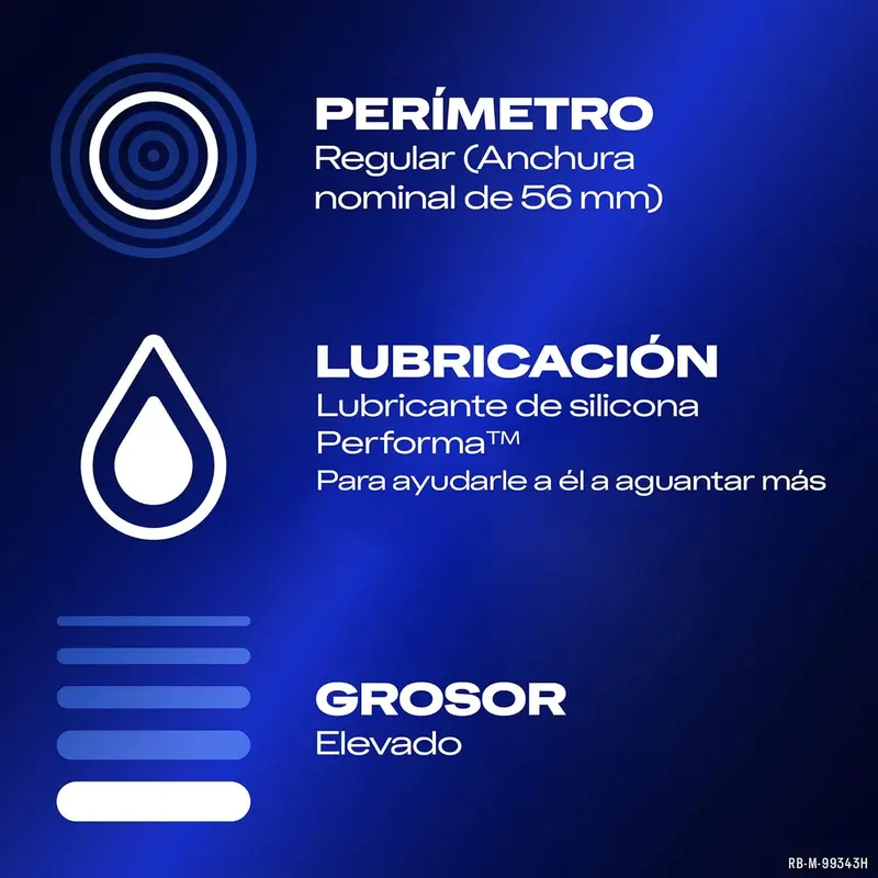 Durex Preservativos Mutual Climax, caja de 12 condones diseñados para la estimulación de ella y el efecto retardante para él. Con puntos, estrías y lubricante Performa con benzocaína.