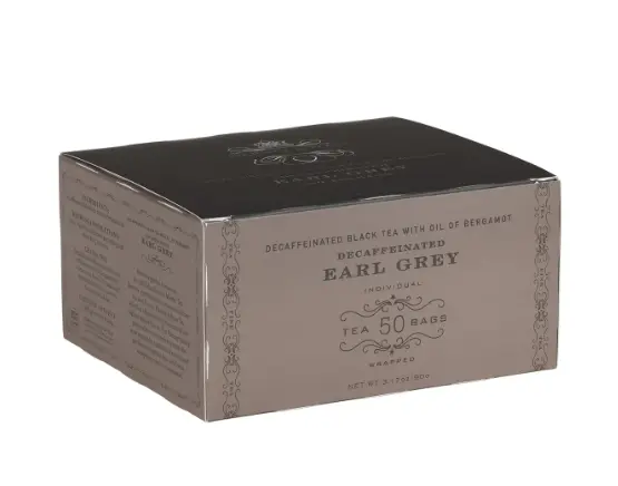 Earl Grey Desteinado Cajita 50 bolsitas de papel