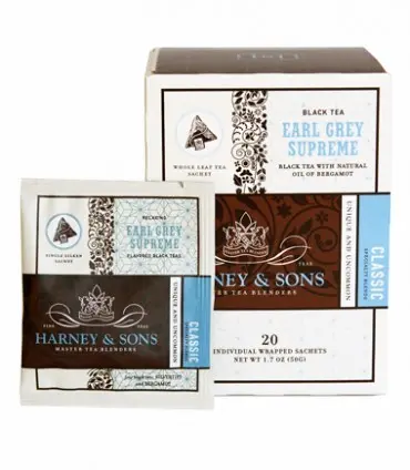Earl Grey Supreme Caja 20 Pirámides seda en sobres individuales