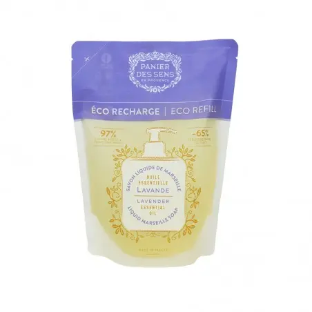 ECO-RECARGA JABÓN DE MARSELLA LÍQUIDO- Lavanda Relajante 500ML