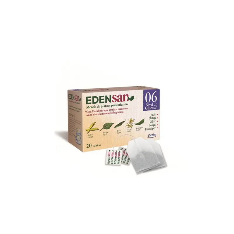 Edensan 06 Glucosa - 20 filtros - Dietisa