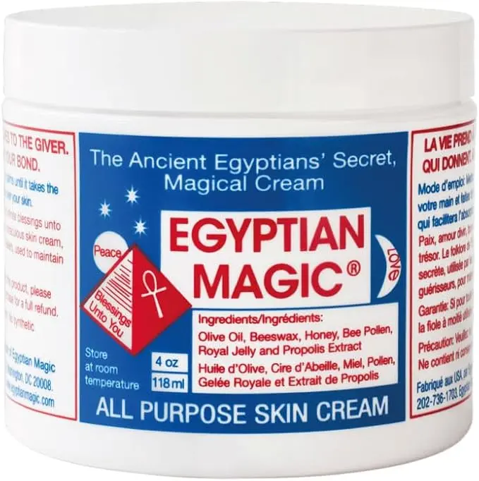 Egyptian Magic Crema Multiusos para la Piel, 118 ml. Bálsamo reparador 100% natural con aceite de oliva, miel y cera de abeja para rostro, cuerpo y cabello. Un solo producto, infinitos usos.