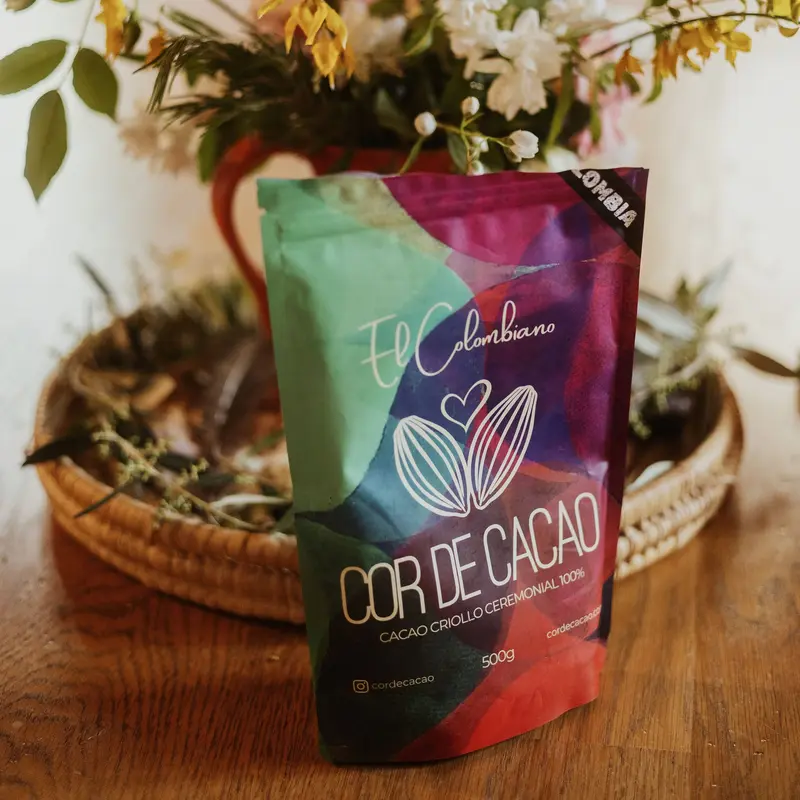 El Colombiano Cacao Ceremonial en Gotas