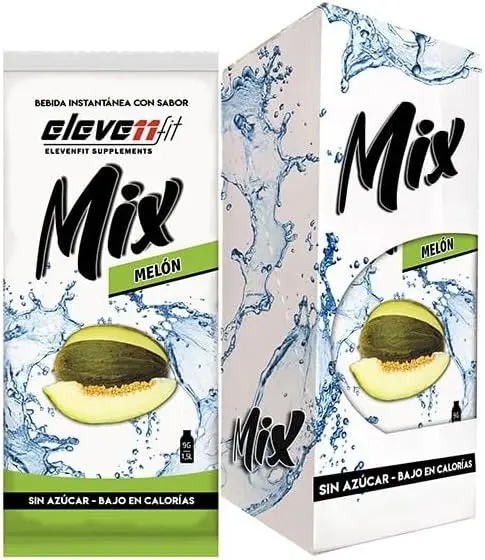 Eleven Fit Mix Bebida Instantánea Sabor Melón, Caja de 12 Sobres. Descubre el sabor más refrescante del verano en un formato práctico, sin azúcar y con muy pocas calorías. Ideal para probarlo.