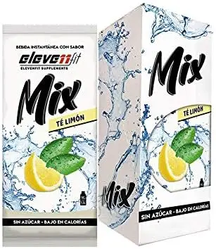 Eleven Fit Mix Sabor Té con Limón, Caja de 12 Sobres. Tu bebida refrescante para todo el día, sin azúcar y perfecta para tomar fría o caliente. Hidratación saludable y llena de sabor.