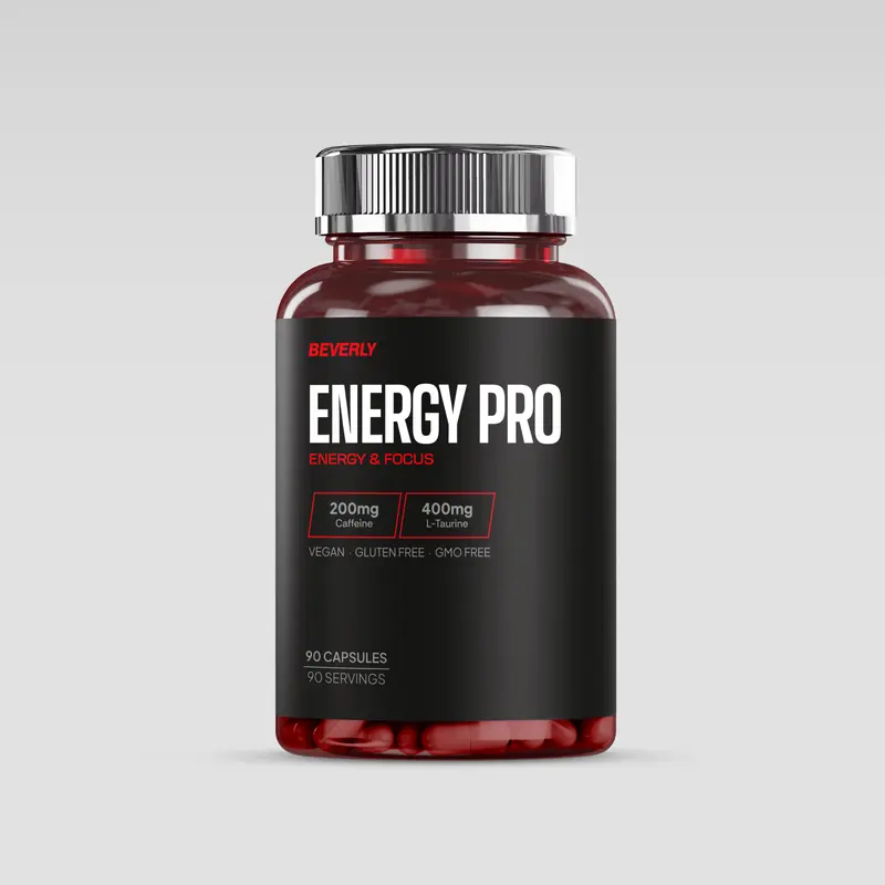 Energy Pro - Cafeína + Taurina - 90 Caps - 90 Servings