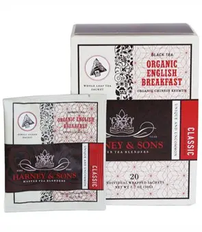 English Breakfast Caja 20 Pirámides seda en sobres individuales