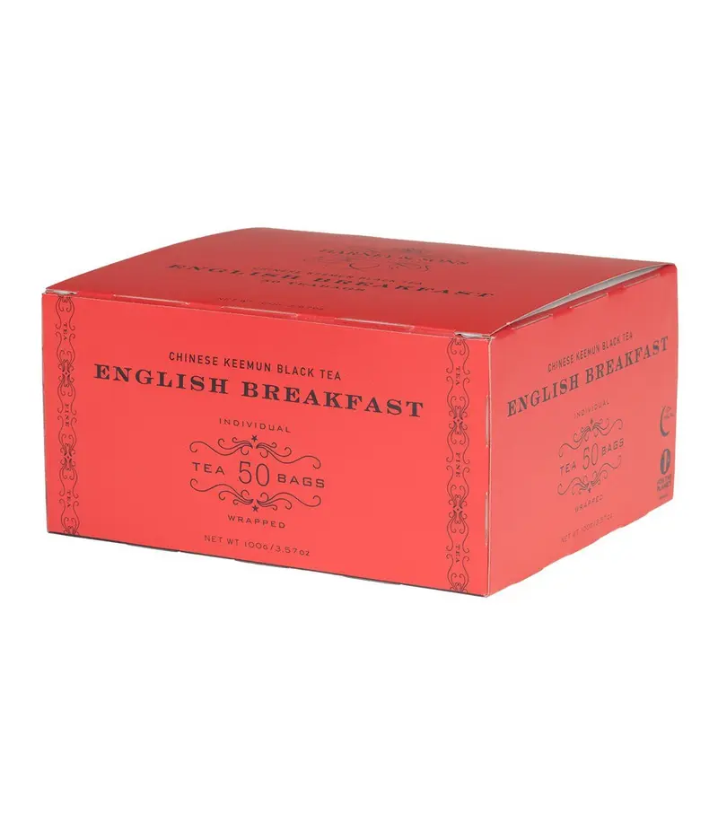 English Breakfast Cajita 50 bolsitas de papel
