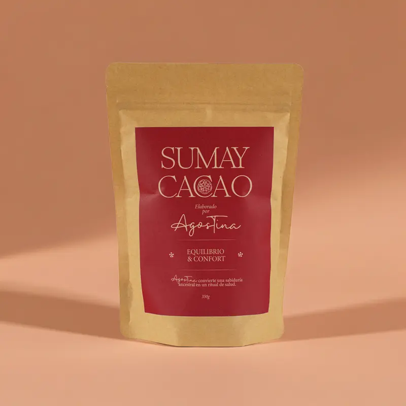 Equilibrio & Confort — Cacao con ashwagandha, flor de guisante mariposa y cardamomo - 350 g picado