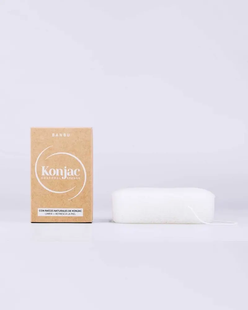 Esponja Konjac Corporal Purificante Natural - Banbu
