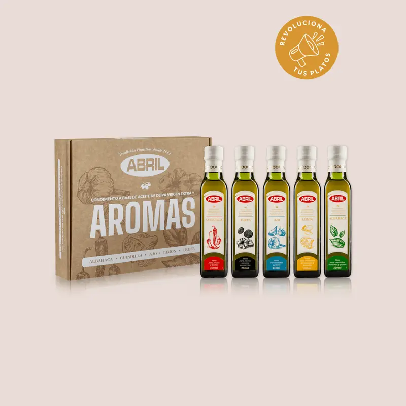 Estuche Aceite de Oliva Virgen Extra Aromatizados