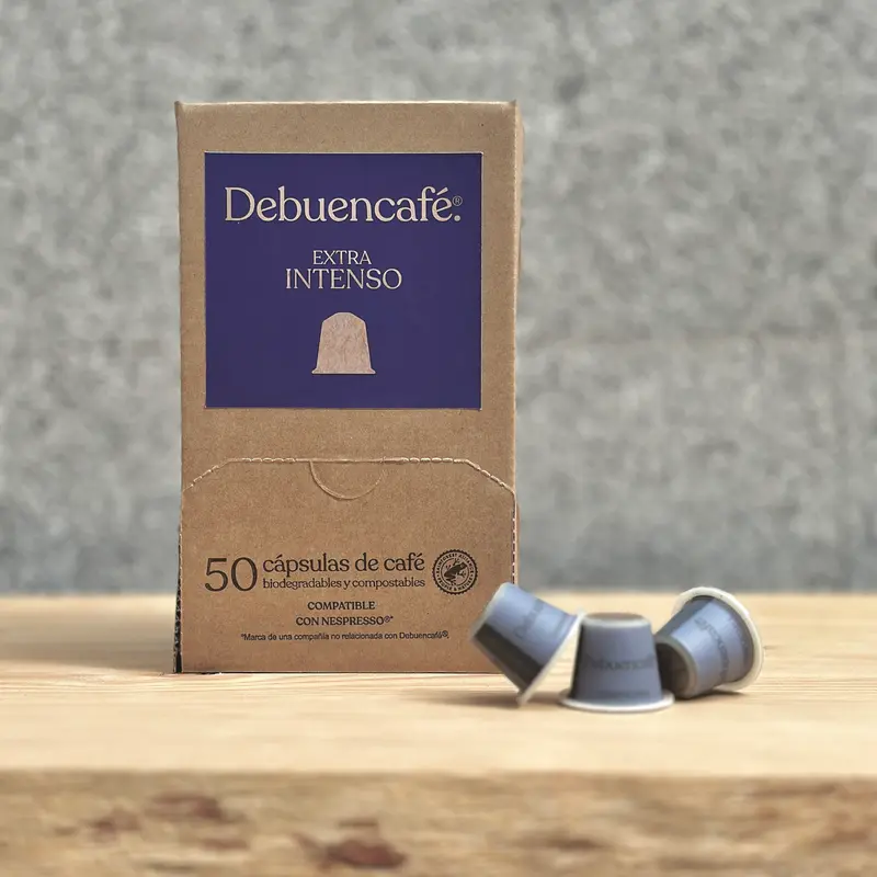 EXTRA INTENSO - Dispensador 50 cápsulas compostables de café sostenible.