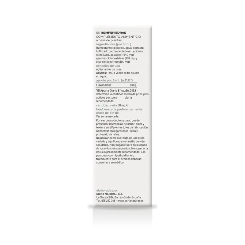 Extracto de Rompepiedras S.XXI - 50 ml - Soria Natural