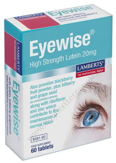 Eyewise® con 20 mg de Luteína y mas como ayuda para la visión