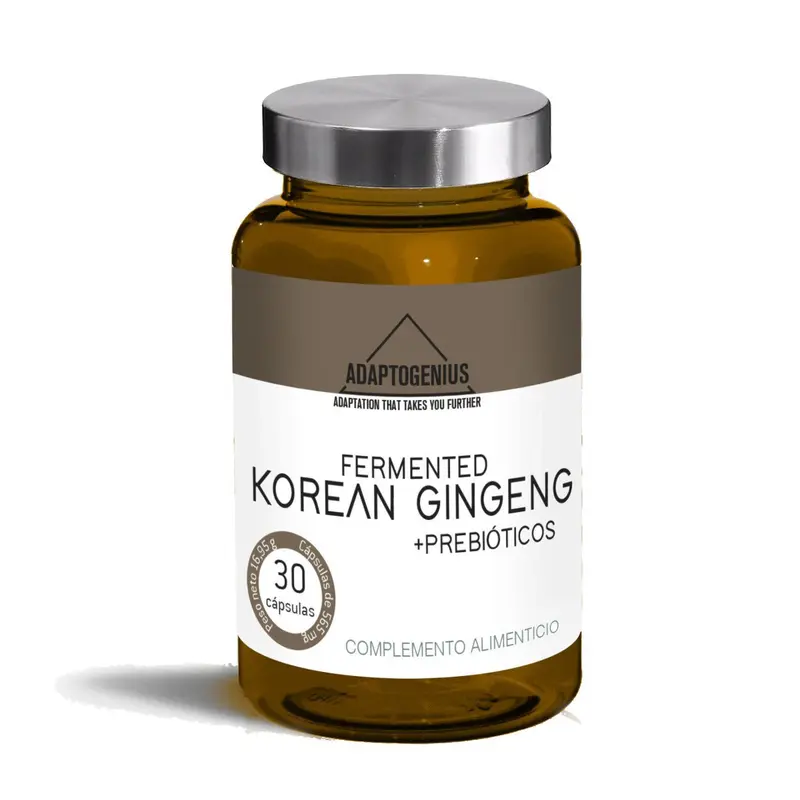 Fermented Ginseng Rojo Coreano Bioserum Adaptogenius - 30 cápsulas - Bioserum