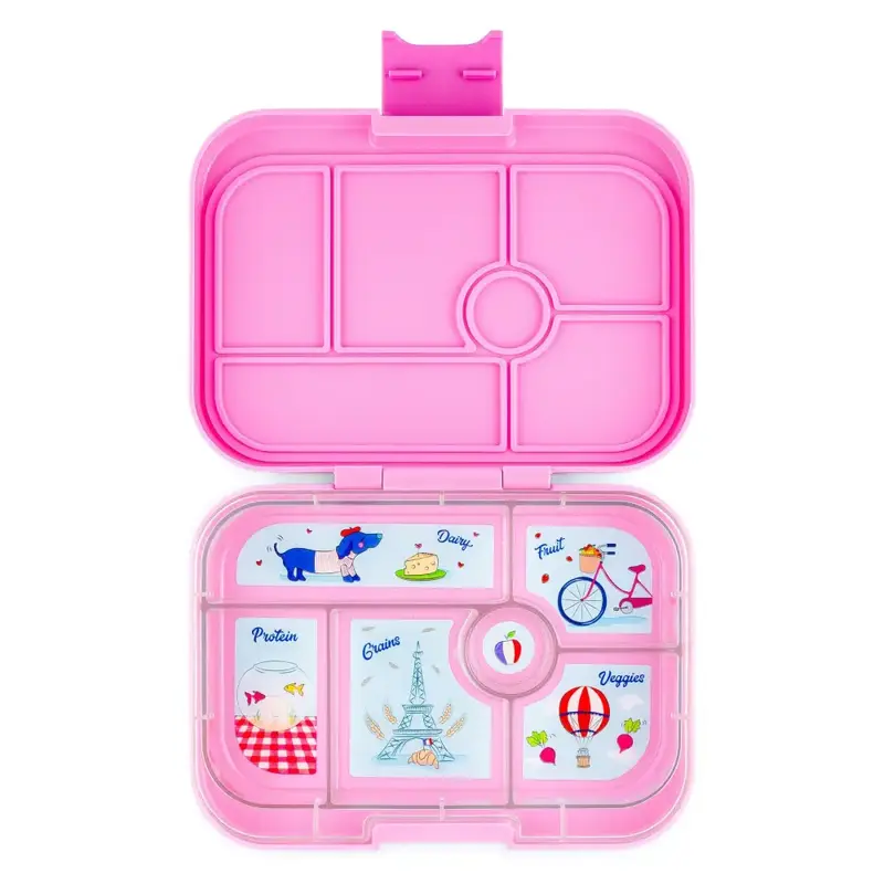 Fiambrera Yumbox Original 6 secciones - Fifi Pink Paris Je t'aime