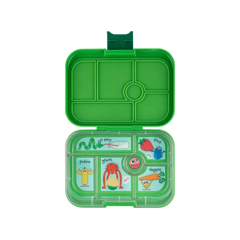 Fiambrera Yumbox Original 6 secciones - Jurassic Green Funny Monsters