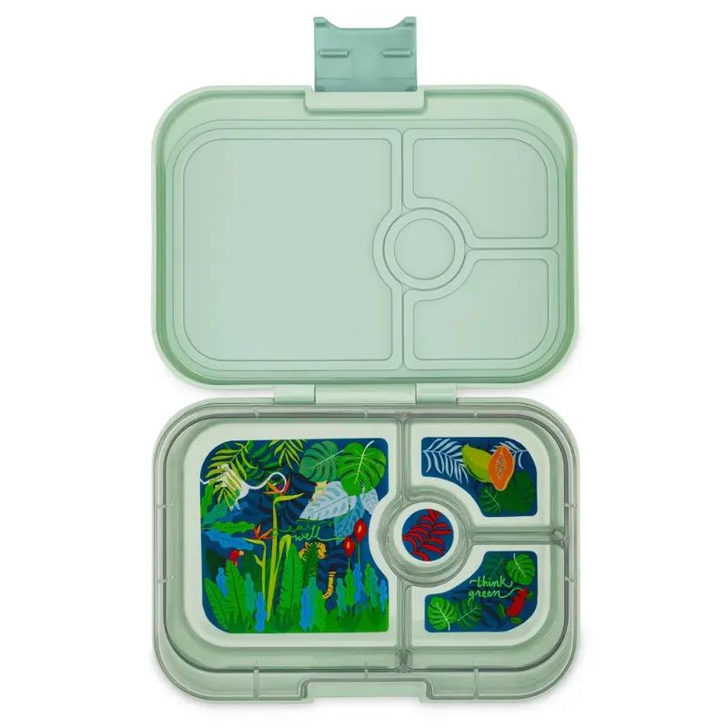 Fiambrera Yumbox Panino 4 secciones - Sage Jungle Green