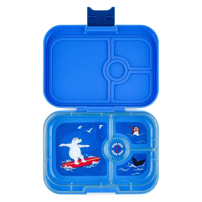 Fiambrera Yumbox Panino 4 secciones - Surf Blue Polar Bear