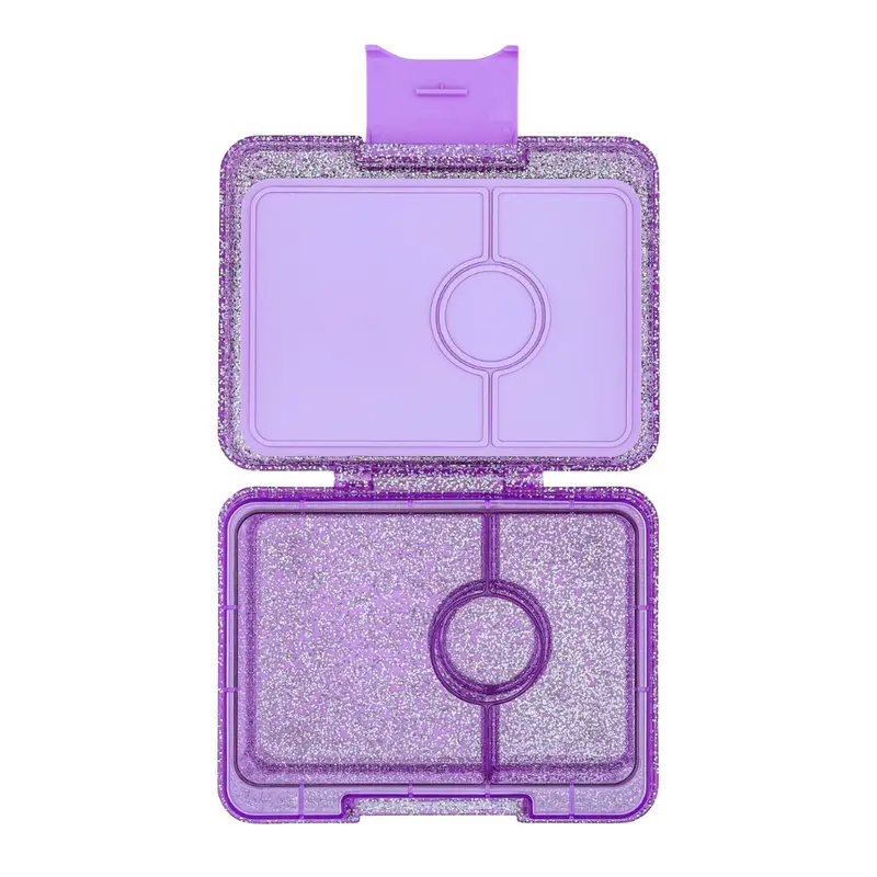 Fiambrera Yumbox Snack 3 secciones - glitter purple