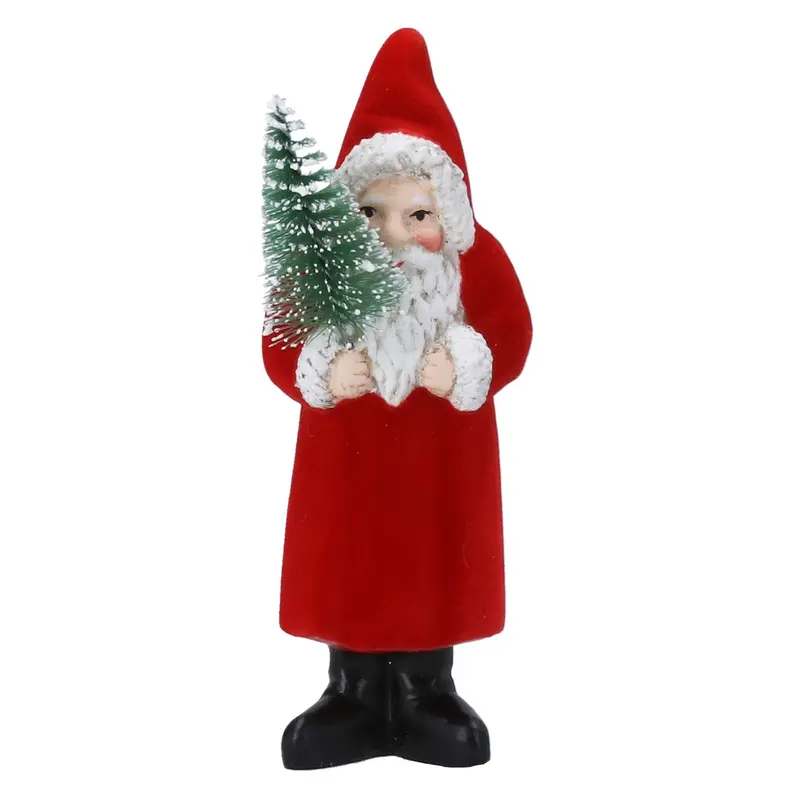 Figura decorativa de Papá Noel con arbolito