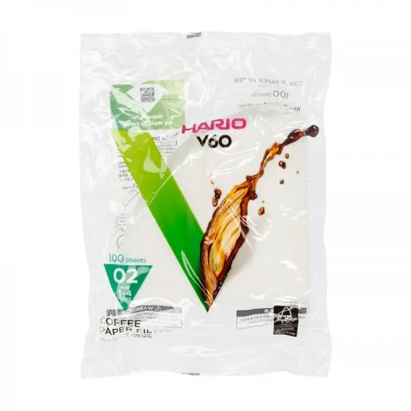 FILTRO V60 02 BLANCO BOLSA 100UDS