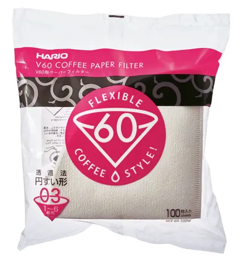 FILTRO V60 03 BLANCO BOLSA 100UDS