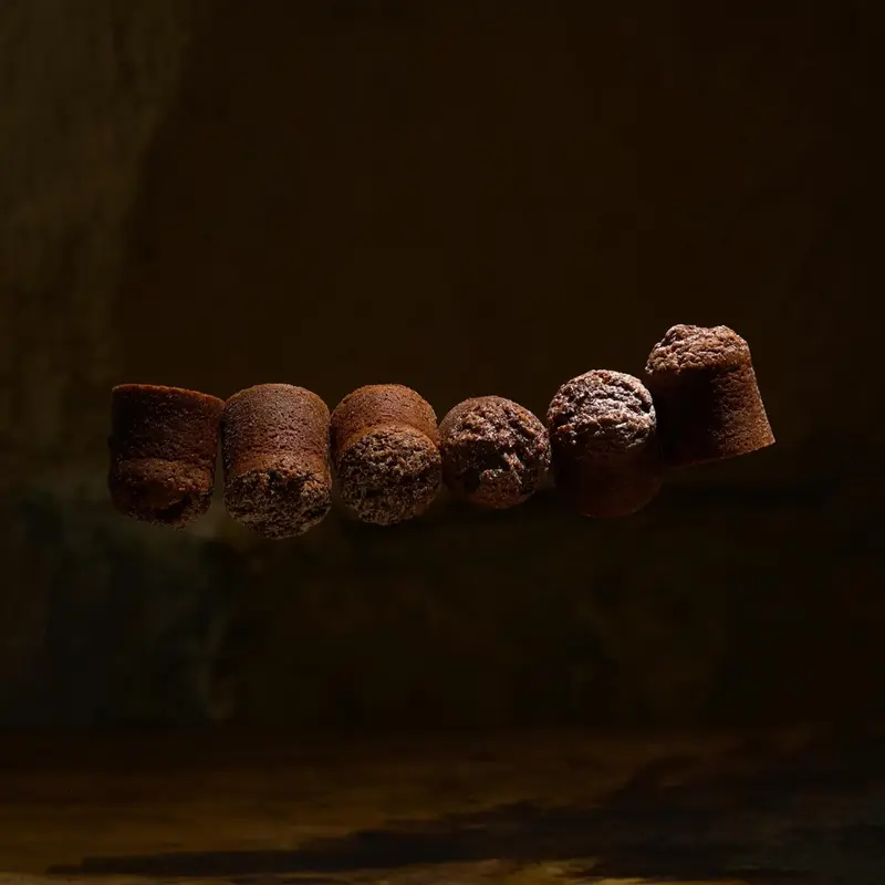 Financiers de chocolate