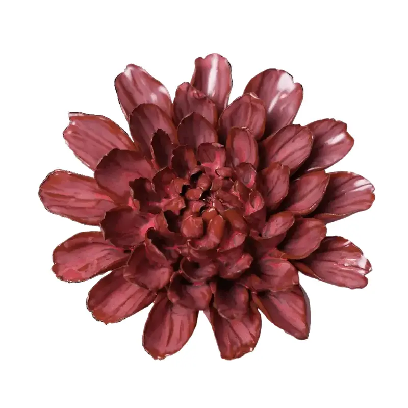 Flor de cerámica de Pascua rosa