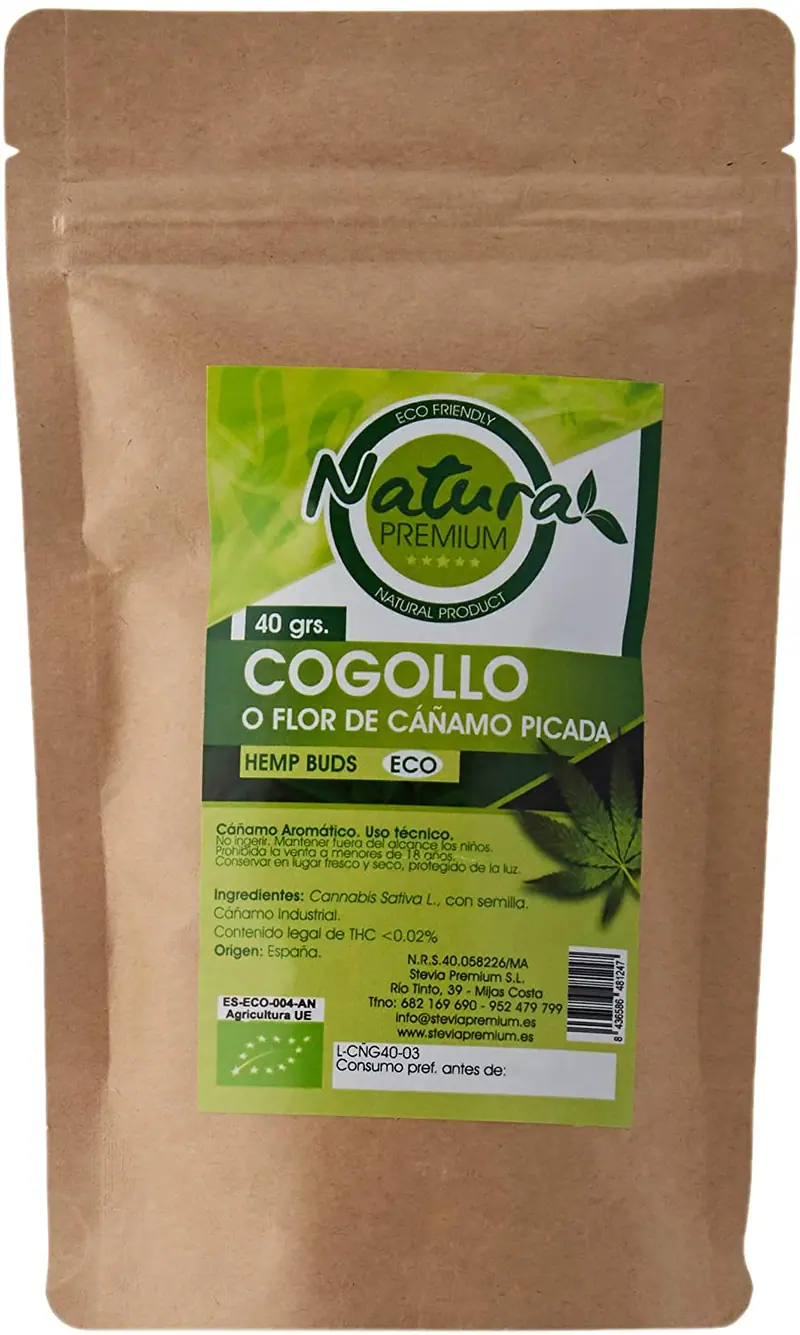 Flores cáñamo picado Bio Eco Paquete 40 gr