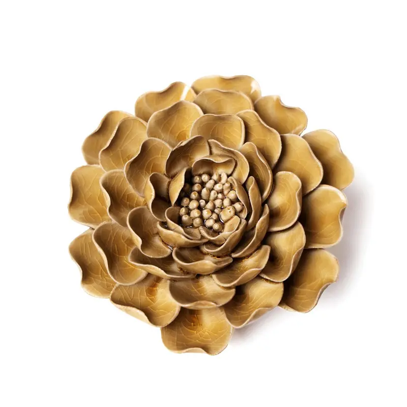 Flores de Cerámica Peonía Encanto de Caramelo