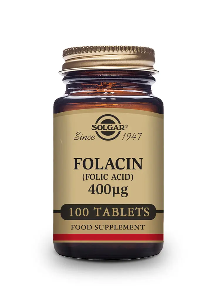 Folacín. Ácido Fólico 400 µg - 100 Comprimidos
