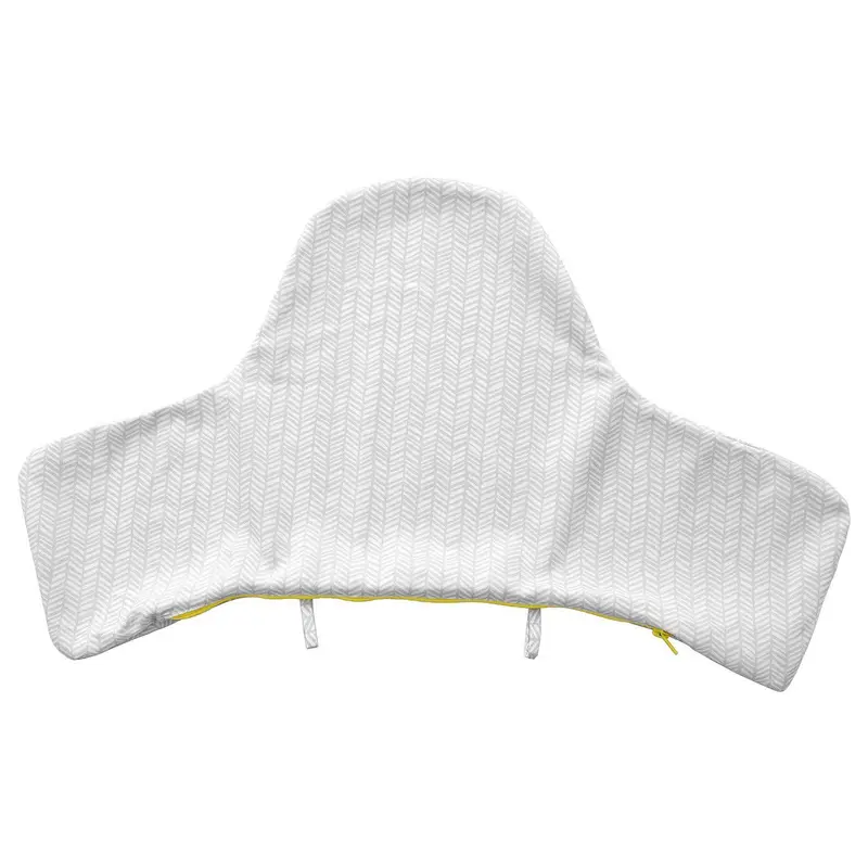 Funda para Cojín de Trona IKEA ANTILOP en color Gris y Amarillo. Protege el cojín hinchable y añade un toque de estilo y comodidad. Fácil de lavar y colocar.