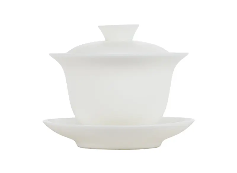 Gaiwan de porcelana de jade blanco n.° 94500