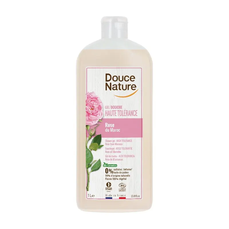 Gel Ducha Rosa Bio 1L Douce Nature