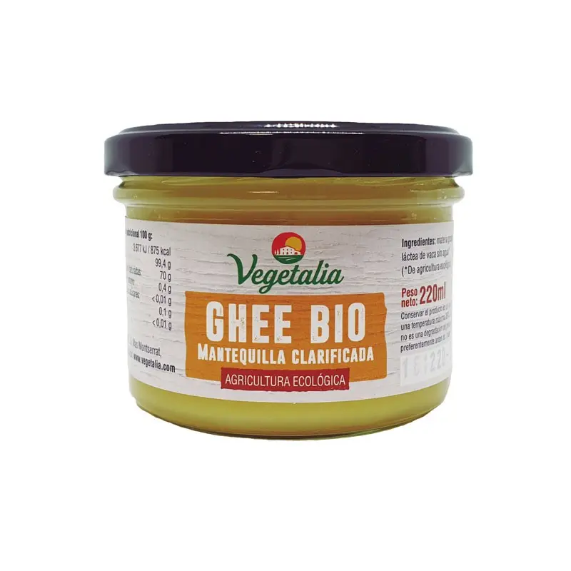 Ghee mantequilla clarificada bio 220ml Vegetalia