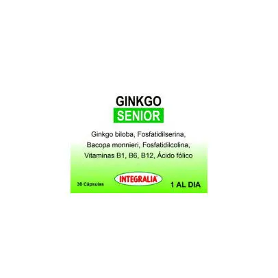 Ginkgo Senior 30 capsulas Integralia