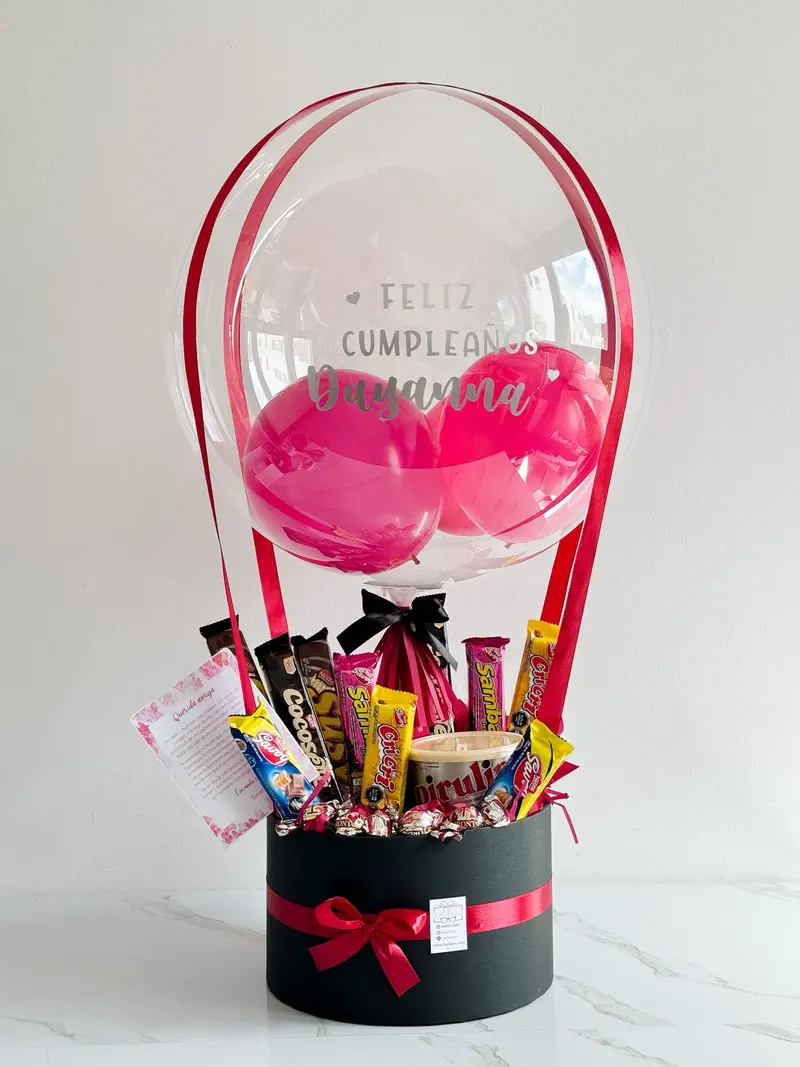 Globo Aerostático con chocolates venezolanos
