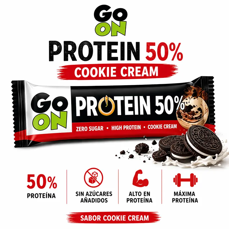 Go On Protein 50% Cookie Cream – Caja 24 Barritas