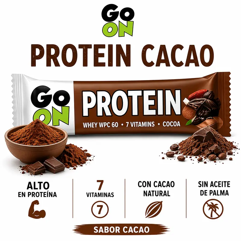 Go On Protein Cacao – Caja 24 Barritas