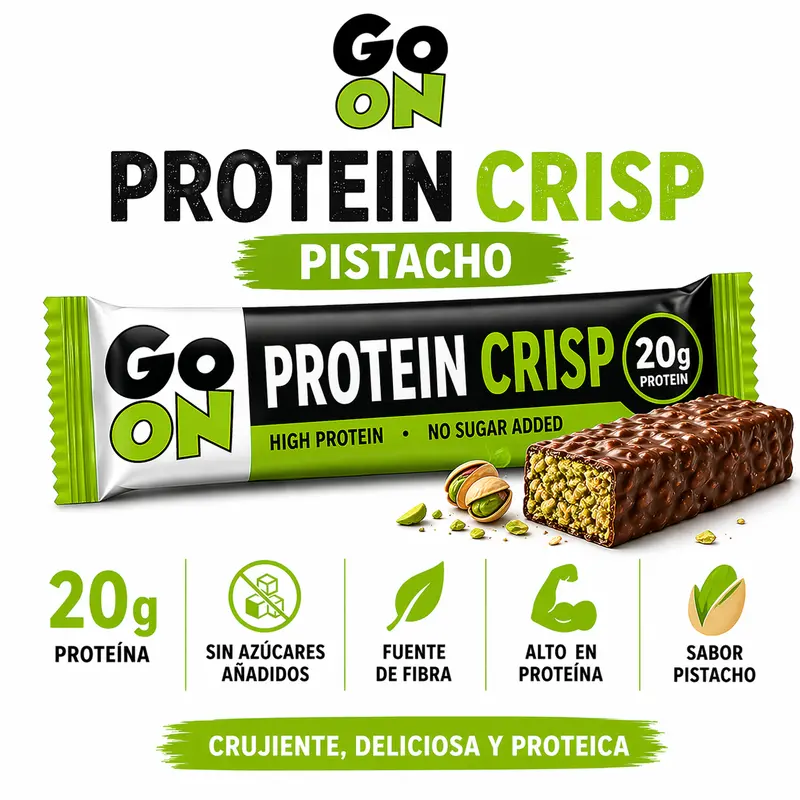 Go On Protein Crisp Pistacho – Caja 24 Barritas