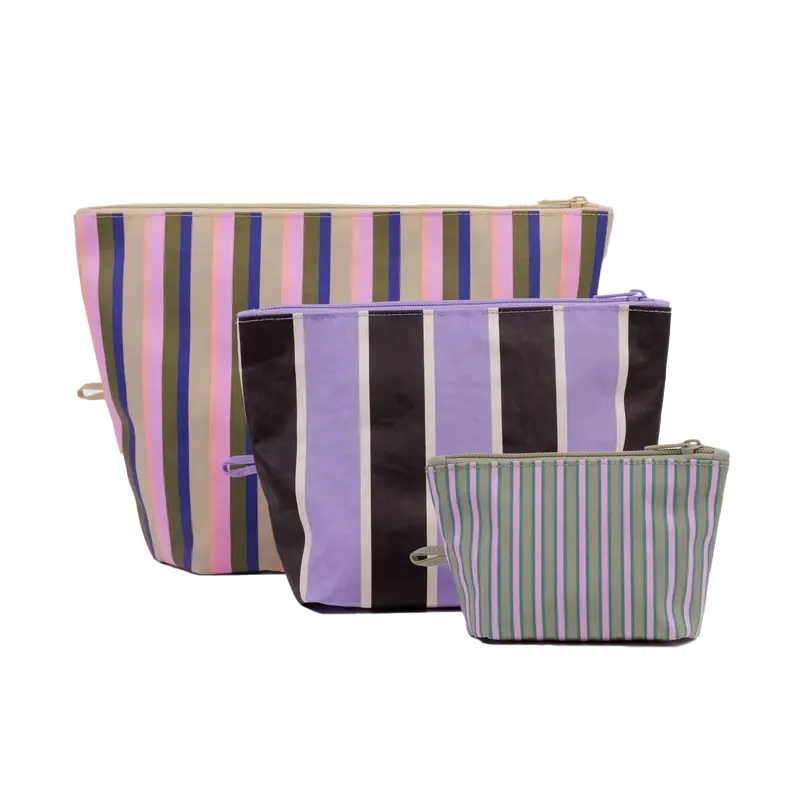 Go Pouch Set BAGGU - Candy Shop Stripes