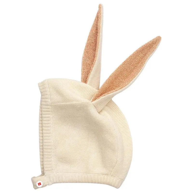 Gorro bebé orejas de conejo- Melocotón