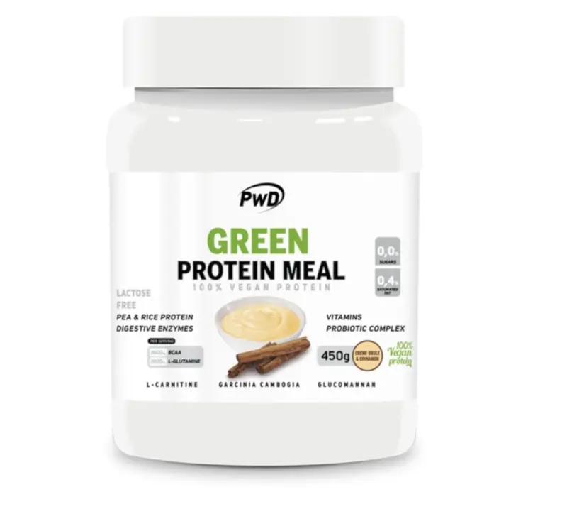 GREEN PROTEIN MEAL creme brule-cinnamon 450gr. PWD