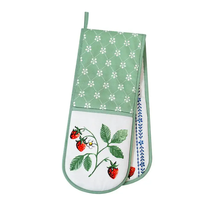 Guante doble de horno diseño Fresas