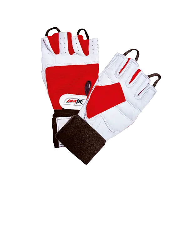 GUANTES DE MUÑEQUERA COLOR ROJO