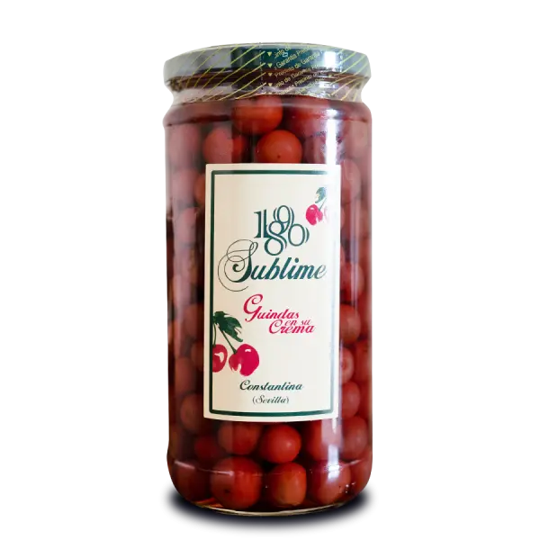 Guindas en su crema Sublime. Caja de 6 botes