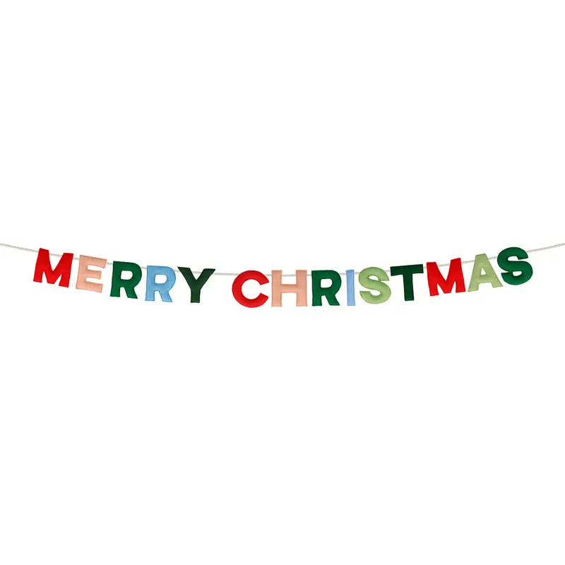 Guirnalda de fieltro Feliz Navidad