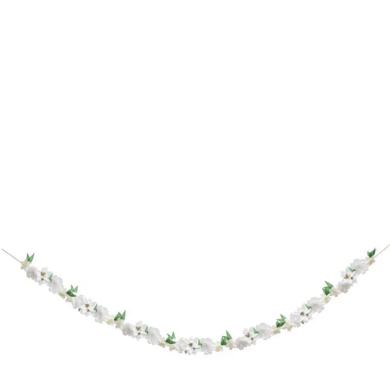 Guirnalda de flor blanca